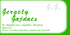 gergely gajdacs business card